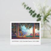 DAYBREAK Maxfield Parrish 1922 ... 2025 Postkarte (Stehend Vorderseite)