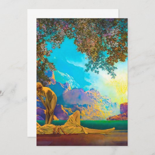 Daybreak Maxfield Parrish Einladung (Vorne/Hinten)