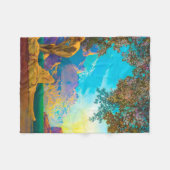 Daybreak Maxfield Parrish Fleecedecke (Vorderseite (Horizontal))