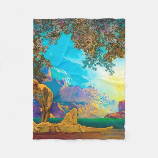 Daybreak Maxfield Parrish Fleecedecke (Vorderseite)