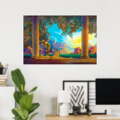 Daybreak Maxfield Parrish Poster (Heimbüro)