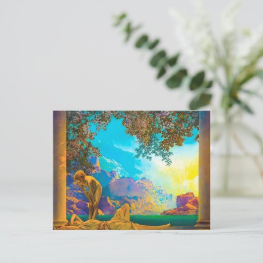 Daybreak Maxfield Parrish Postkarte (Stehend Vorderseite)