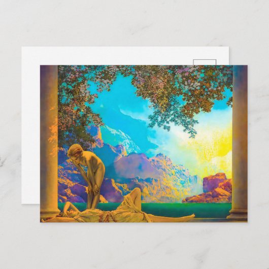 Daybreak Maxfield Parrish Postkarte (Vorne/Hinten)