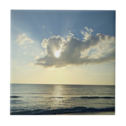 Daybreak Over the Open Water Fliese (Vorderseite)