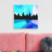 Daybreak Reflections Canvas Print Leinwanddruck (Insitu (Wohnzimmer))