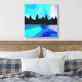 Daybreak Reflections Canvas Print Leinwanddruck (Insitu (Schlafzimmer))