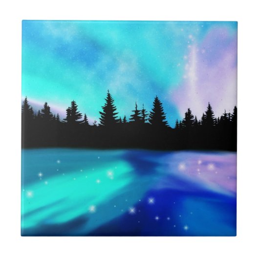 Daybreak Reflections Keramik Tile Fliese (Vorderseite)