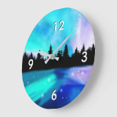 Daybreak Reflektionen Große Wanduhr (Winkel)