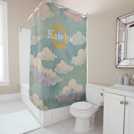 Daybreak's Embrace Personalisiert Duschvorhang (Beispiel)