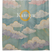 Daybreak's Embrace Personalisiert Duschvorhang (Vorderseite)