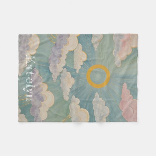 Daybreak's Embrace Personalisiert Fleecedecke (Vorderseite (Horizontal))