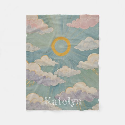 Daybreak's Embrace Personalisiert Fleecedecke (Vorderseite)