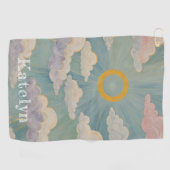 Daybreak's Embrace Personalisiert Golfhandtuch (Horizontal)