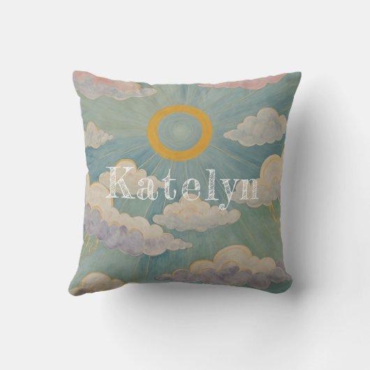 Daybreak's Embrace Personalisiert Kissen (Rückseite)