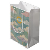 Daybreak's Embrace Personalisiert Mittlere Geschenktüte (Rückseite Schrägansicht)