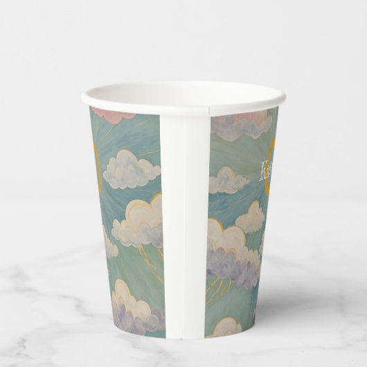 Daybreak's Embrace Personalisiert Pappbecher (Rechts)