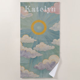 Daybreak's Embrace Personalisiert Strandtuch