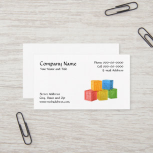 Daycare Business Card Visitenkarte