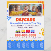 Daycare Childcare Kids Tear-Offs Flyer Template (Vorne)