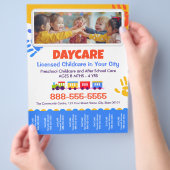 Daycare Childcare Kids Tear-Offs Flyer Template (Hand)