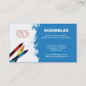 DAYCARE-Kinderbetreuung - Babysitter-Visitenkarte Visitenkarte (Rückseite)