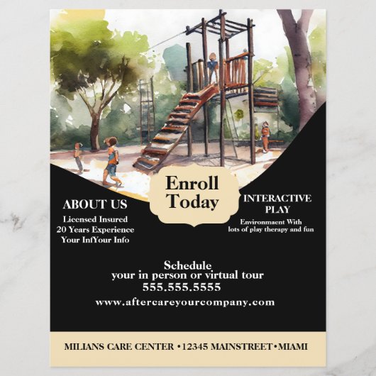 Daycare Playground Park Center Flyer (Vorne)