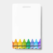 Daycare Primary Teacher Foto ID Abzeichen Ausweis (Rückseite)