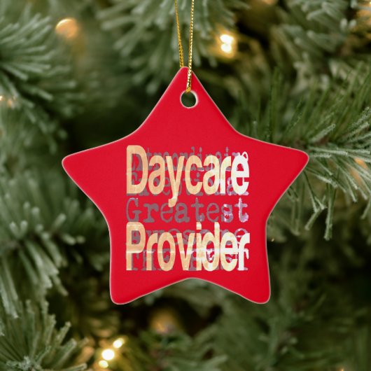 Daycare Provider Extraordinator Keramik Ornament (Baum)