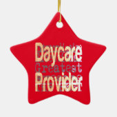Daycare Provider Extraordinator Keramik Ornament (Hinten)