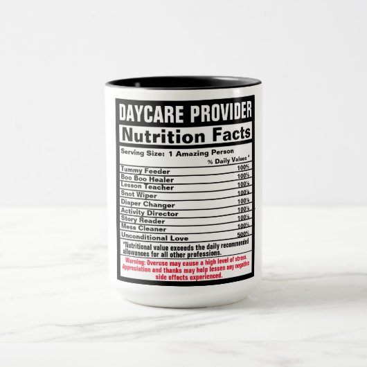 Daycare Provider Funny Gift Tasse (Zentrum)