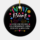 Daycare Provider Love Kind Reliable Säugling Room Keramik Ornament (Hinten)