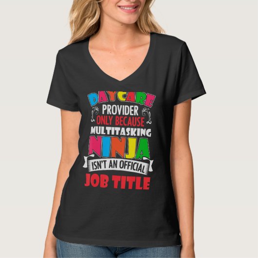 Daycare Provider Nur Daycare-Mitarbeiter T-Shirt (Vorderseite)