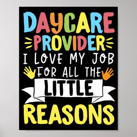 Daycare ProviderI Liebe für alles Poster (Vorne)