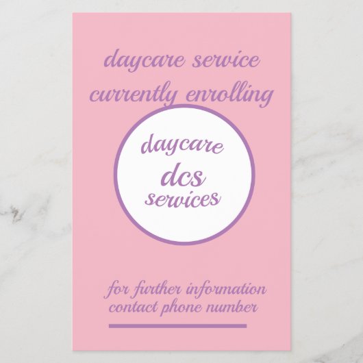 Daycare Service Flyer (Vorne)