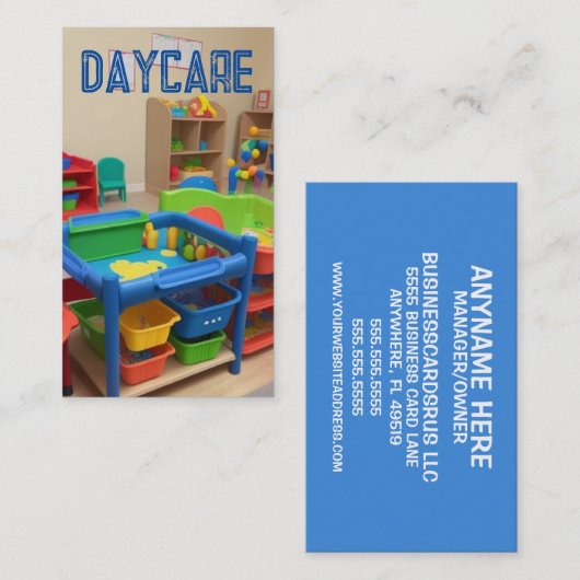 Daycare Services Visitenkarte (Vorne/Hinten)