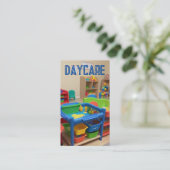 Daycare Services Visitenkarte (Stehend Vorderseite)