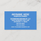 Daycare Services Visitenkarte (Rückseite)