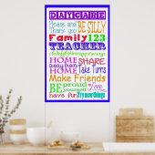 Daycare Subway Art Poster (Küche)