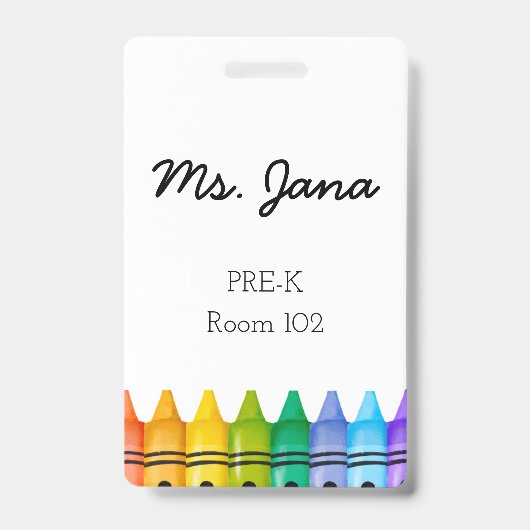 Daycare Teacher Abzeichen Ausweis (Vorderseite)