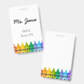 Daycare Teacher Abzeichen Ausweis (Vorder- & Rückseite)