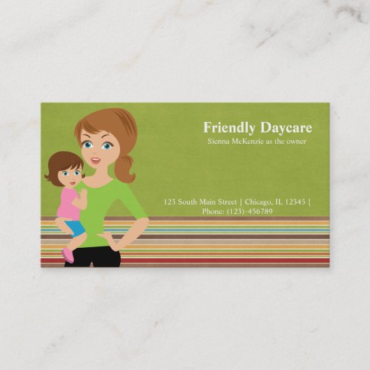 Daycare Visitenkarte (Vorderseite)