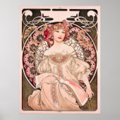 Daydream by Alphonse Mucha Poster (Vorne)