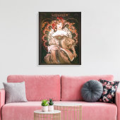 Daydream c1896 by Alphonse Mucha Leinwanddruck (Insitu (Wohnzimmer))