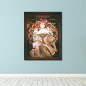 Daydream c1896 by Alphonse Mucha Leinwanddruck (Insitu (Holzboden))
