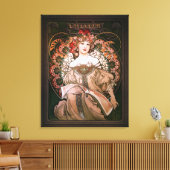 Daydream c1896 by Alphonse Mucha Leinwanddruck (Insitu (Wohnzimmer))