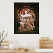 Daydream c1896 by Alphonse Mucha Poster (Küche)