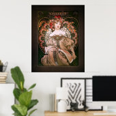 Daydream c1896 by Alphonse Mucha Poster (Heimbüro)