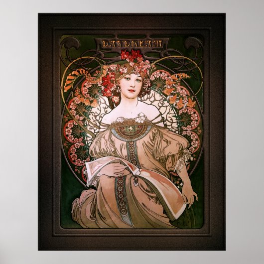 Daydream c1896 by Alphonse Mucha Poster (Vorne)