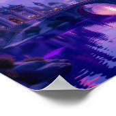 Daydream Fantasy Castle mit Drawbridge Poster (Ecke)