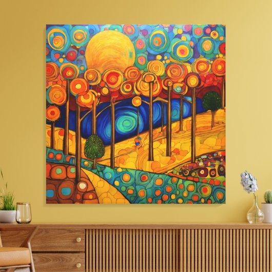 Daydream Forest Leinwanddruck (Insitu (Wohnzimmer))